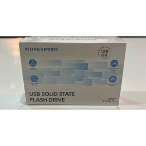 Movespeed USB Solid State Flash Drive with 128 GB of storage